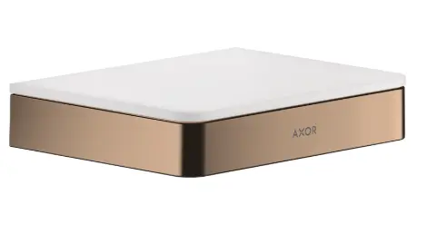 UNIVERSAL SOFT SQUARE SHELF - POLISHED RED GOLD