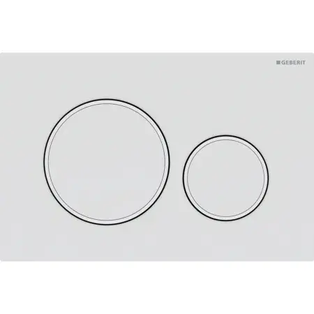 SIGMA 20 FLUSH PLATE - WHITE / CHROME